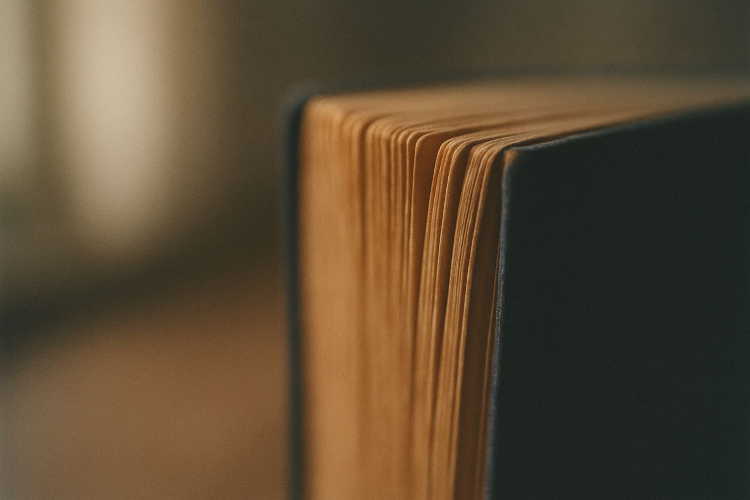 The fanned edges of a book that has been read many more times than once.
